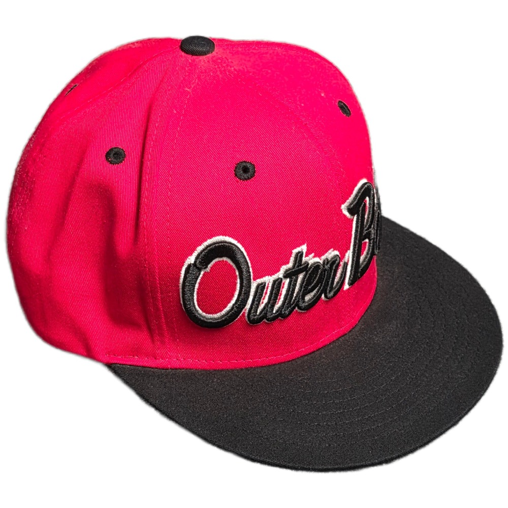 KBETHOS Outer Banks Snapback Hat‎ Mens Red Black Flat Bill Adjustable Cap